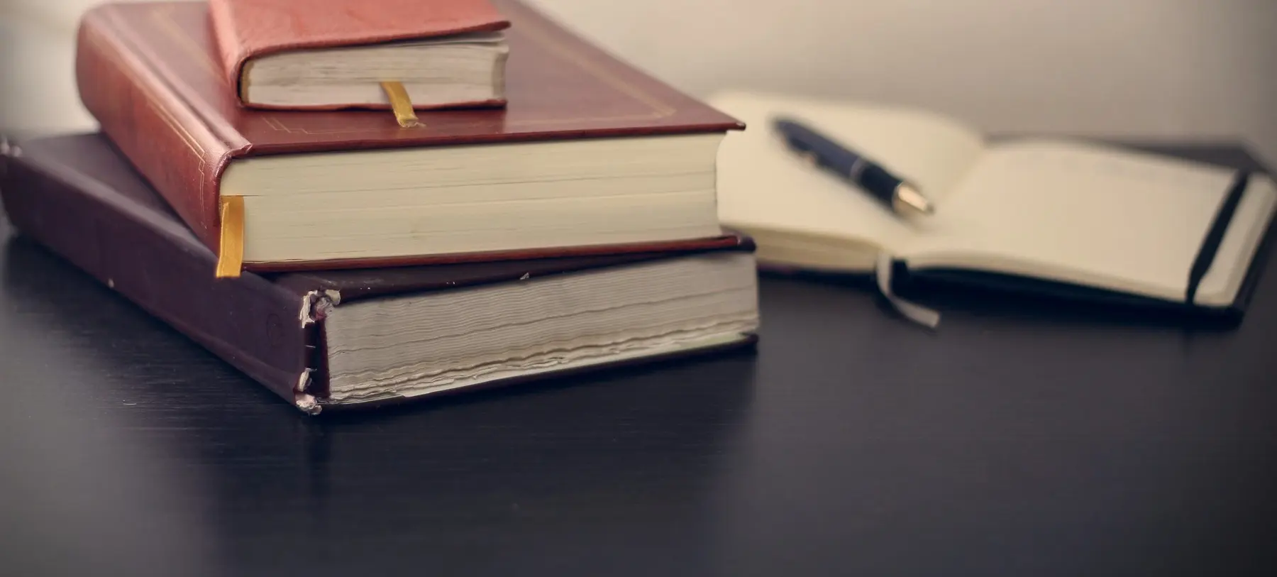 Bibles and notebooks used at Bethel